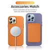 Official Leather Animation For Magsafe Case For iPhone 13 Mini 14 15 Pro Max Plus Phone Cases Magnetic Wireless Charging Cover 4