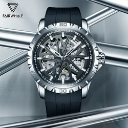 Fashion Men Automatic Watches Luxurious Brand Mark Fairwhal Rubber Strap Casual Men Mechanical Wristwatches Out Waterproof Clock
