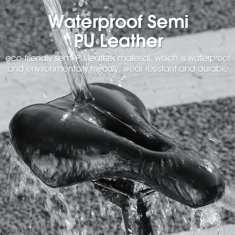 WEST BIKING Thicken Bike Saddle Hollow Breathable MTB Road Bicycle Cushion Shock Absorption Rebound Cycling Seat Bike Parts