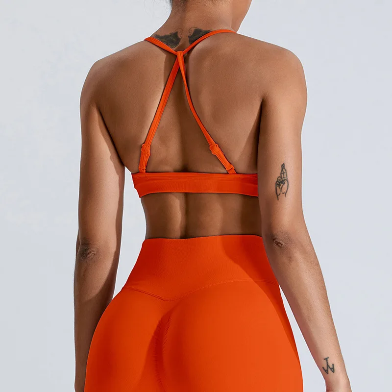 Seamless Yoga clothes Sports Bra Scrunch Push-up High Support Adjustable Thin Shoulder Strap Tank Women Fitness Top sports bra women lingerie womens bras sports underwear womens lingerie crop tops gym top sports tank top gym tank top women undershirt