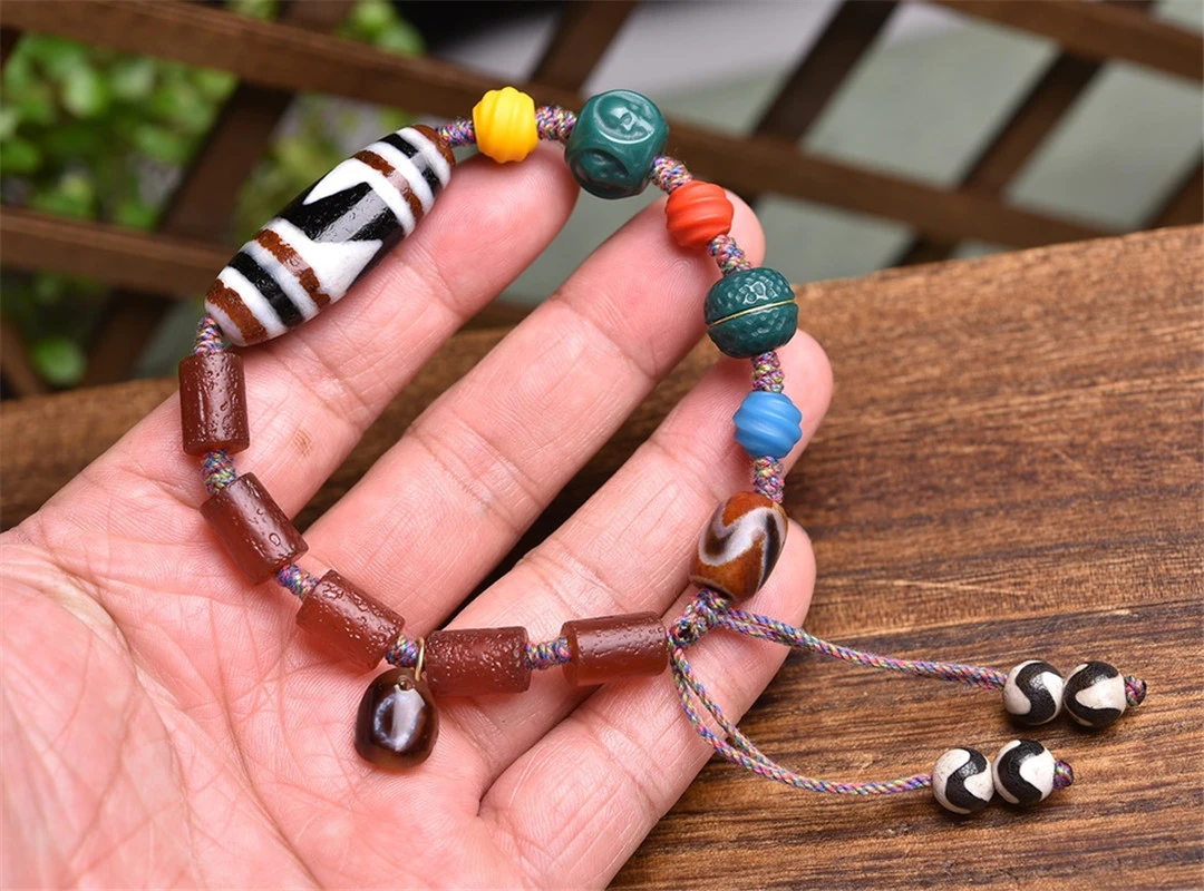 Billy Goat Uitdaging Overleving Natural Agate Dzi Huya Sherpa Skull Bracelet Pulseiras Homme Armband Man  Jewelry Bijoux Charms Quaint Collection - Bracelets - AliExpress