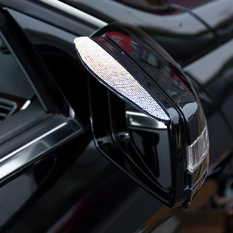 Rétroviseur de voiture avec panneau de pluie, protection contre les sourcils, pare soleil