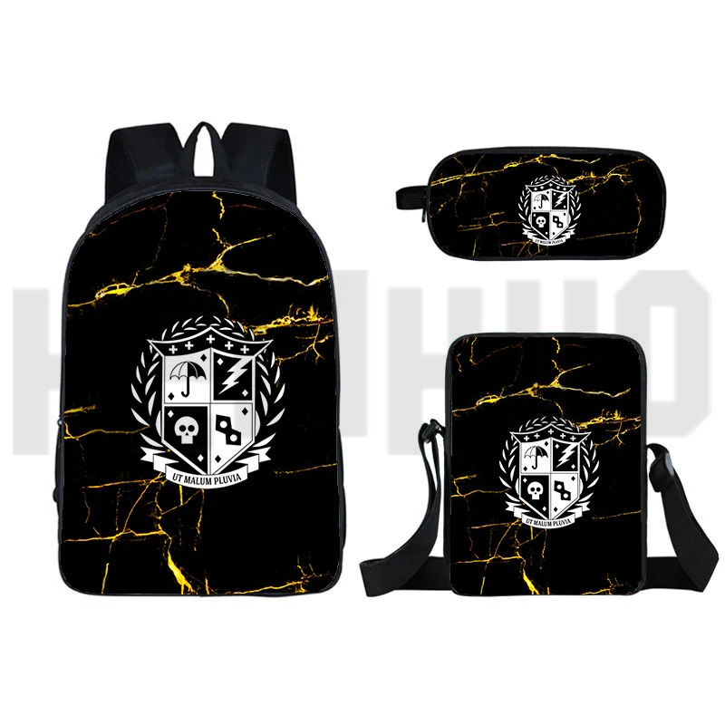 

3D Japan Anime The Umbrella Academy Backpack Unisex School Bag Girls Boys Laptop Children Penpag Women Cosmetic Bag Travel Bag