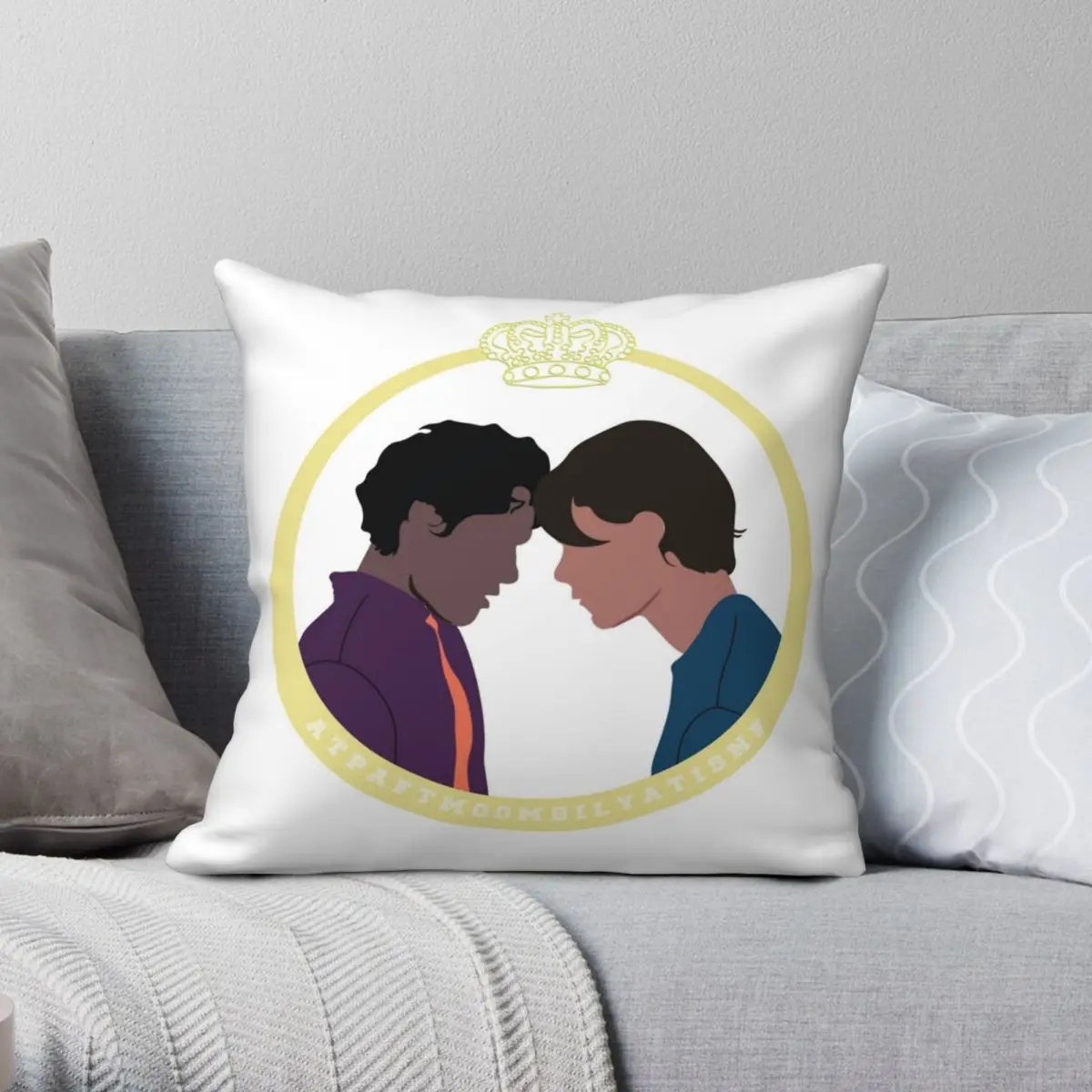 

Wilhelm And Simon Young Royals Pillowcase Polyester Linen Velvet Pattern Zip Decorative Throw Pillow Case Home Cushion Cover