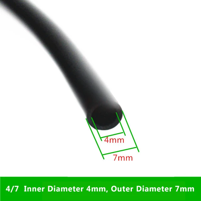 5M Tömlő Kerti Mikro Öntözőcső 4/7 Mm -Es Kertészeti Gyep Sprinkler Lombkorona Szerelvény Otthoni Csepegtető Öntöző Cső - Image 2