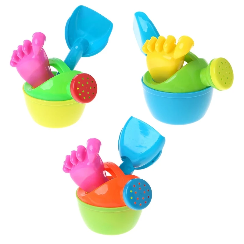3pcs/set Child Sand Beach Toys Watering Can Set Bathing Playing Tools Simulation 