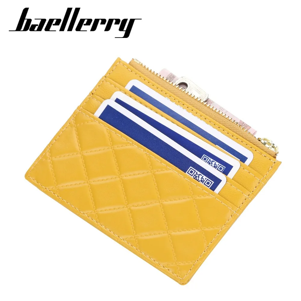 Color Block Card Organizer - Super Thin RFID-Free Wallet for Ladies with Snap Closure