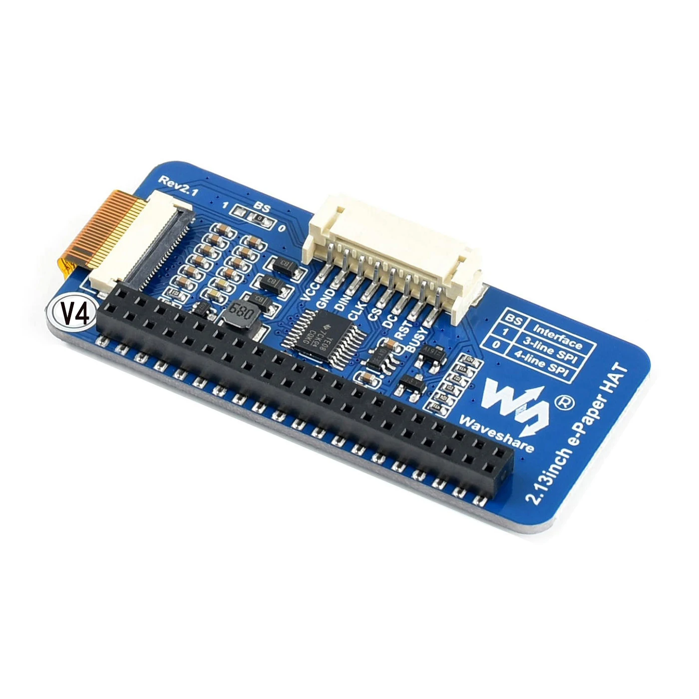 2.13inch E-Paper E-ink Screen HAT for RPI RasPi Raspberry Pi Zero 2 W 3 B 4 5 Development Expansion Board Projects Accessories 3