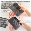 Clear Craft Storage Box Tabbed Plastic Storage Envelopes Double Sided Strong Magnetic Sheet for DIY Cutting Dies Stamp Storage 4