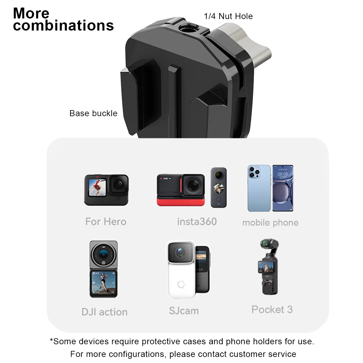 thumbnail image 2 of Motorcycle Windshield Mount - Aluminum Alloy Camera Clip For GoPro & Insta360 2 of 10