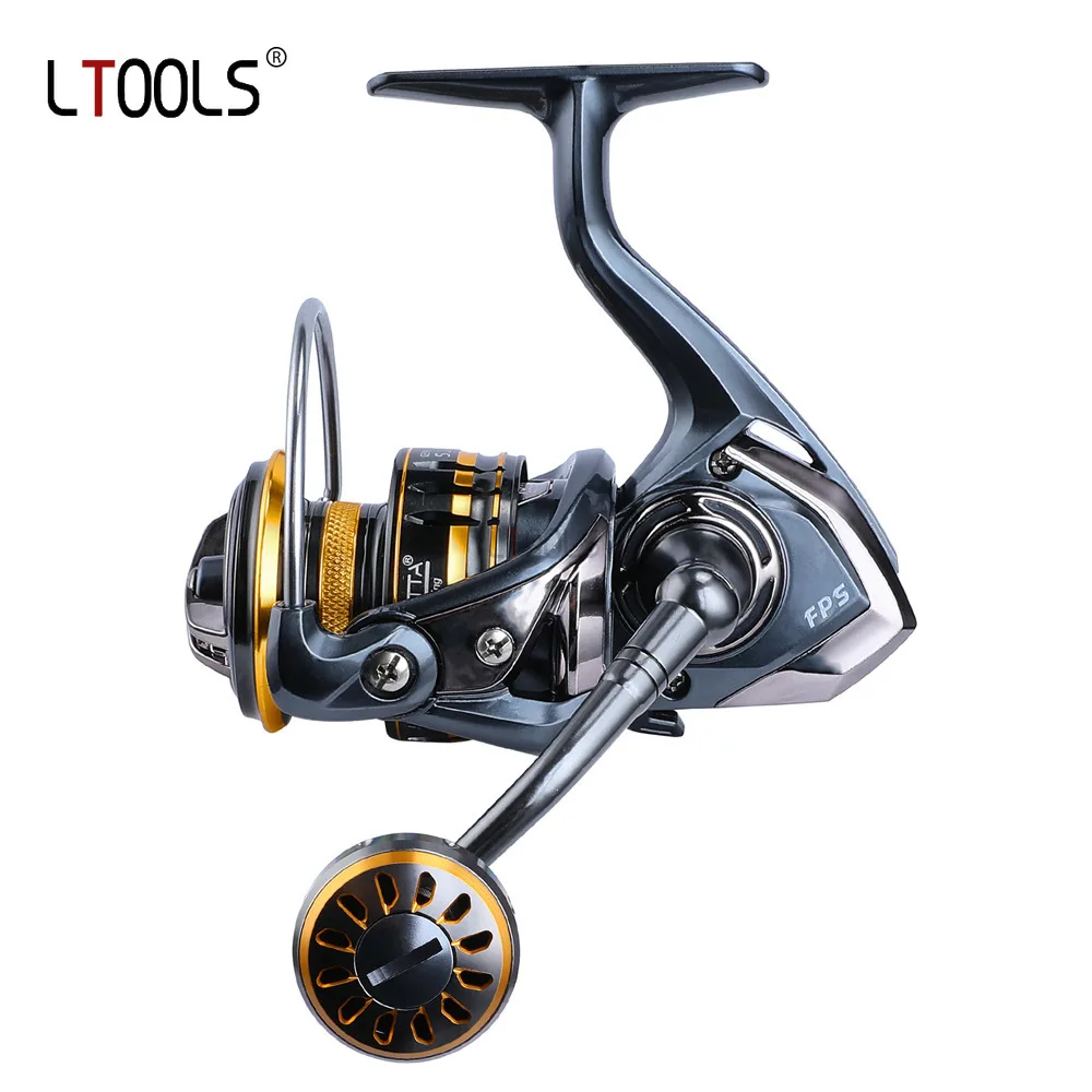 

All Metal Water-Proof Saltwater Fishing Reel Spinning FPS Golden 1000-6000 9+1BB 5.2:1 Max Drag 12KG Powerful Reels Pesca