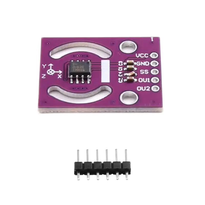 뜨거운 판매-1 세트 MCU-93 MLX90333 3D 핸들 조이스틱 센서 모듈 SPI 인터페이스 Arduino, 게임 컨트롤러용 절대 위치