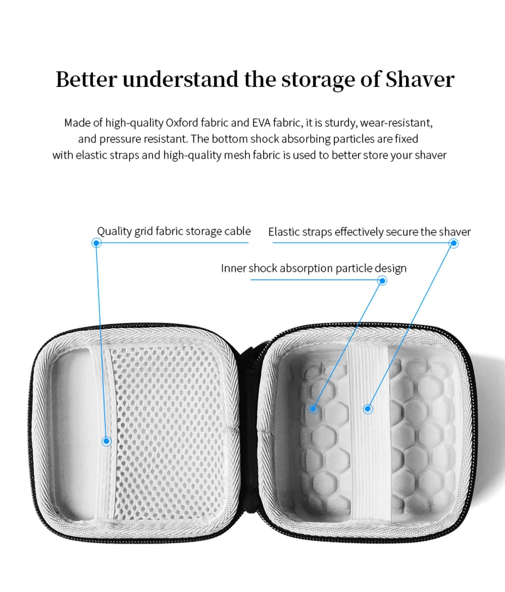 Hard EVA Carrying Case for Panasonic ES-CM30 Razor Storage Bag Men's Electric Shaver Portable Travel Box
