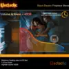 24Inch Electric Fireplace Stove Free-Standing Infrared Fireplace Stove Controllable 3D Flame 4 Variable Flame&Log Colors 5