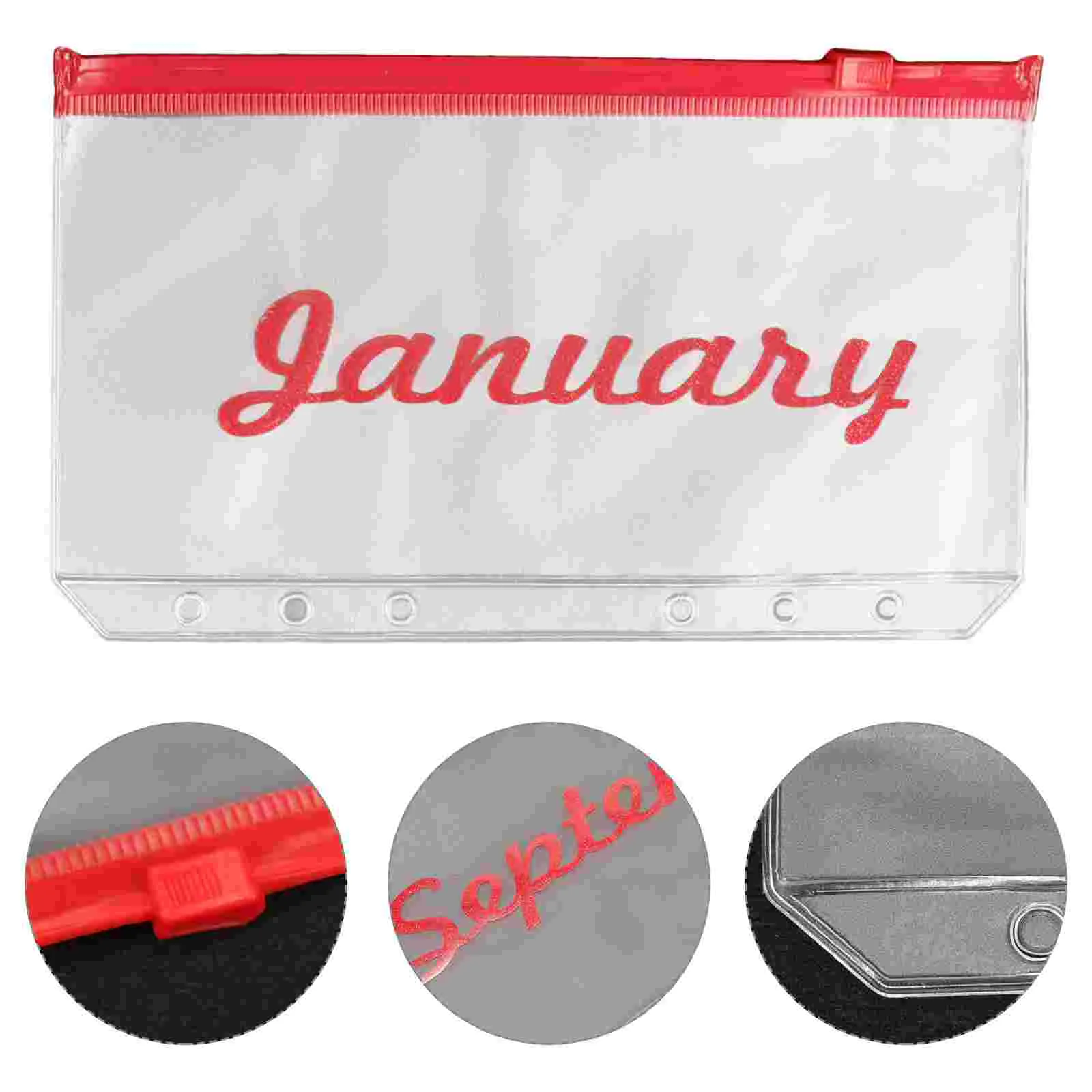 

Budget Loose Leaf Bag Refill Pocket Binder Bags Thick Storage Monthly Savings Challenges Divider Money Envelopes Clips