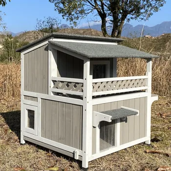 Feral cat shelter outdoor weatherproof houses 1