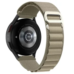 Alpine Loop Nylon Strap - 22mm/20mm Adjustable Premium Band - 22mm (Olive)