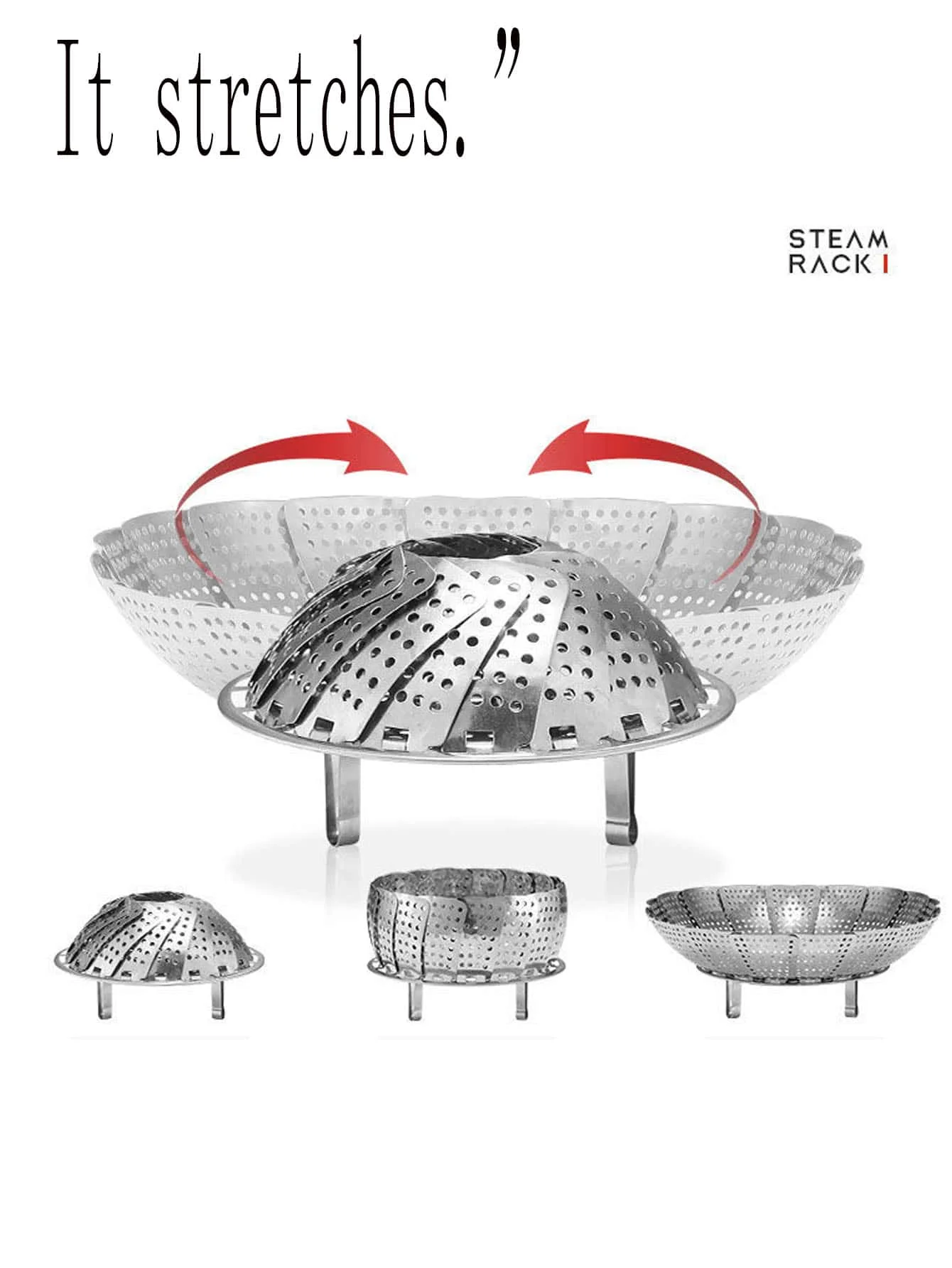 Stainless steel household steamer
