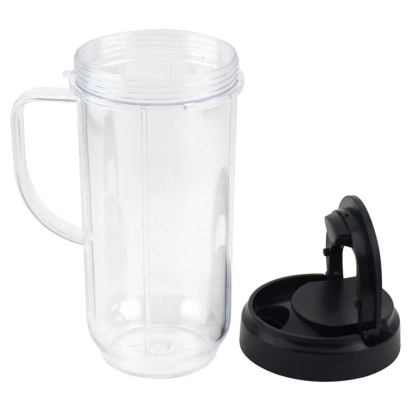 22 Oz Tall Blender Cups With 2 Flip Top To-go Lids & 2 Cross Blades  Compatible For Magicbullet Blenders 250w Mb1001 - Portable Juice Cup -  AliExpress