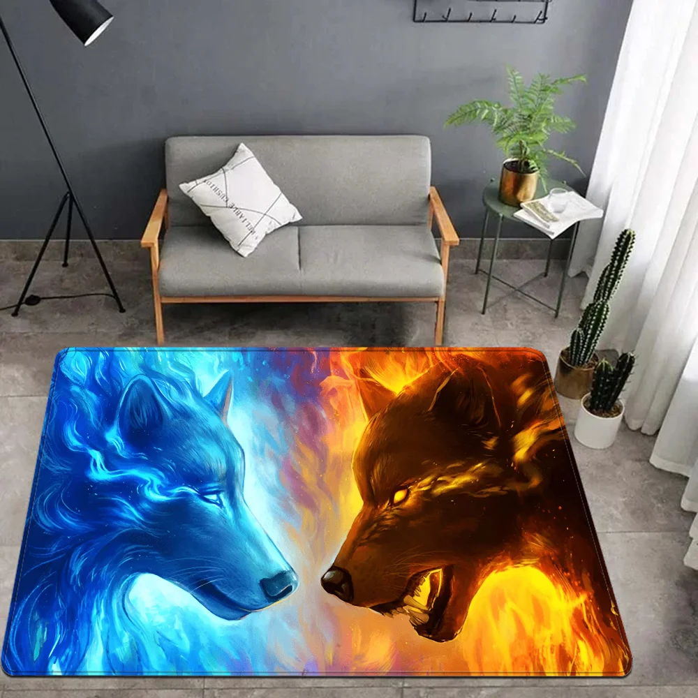 WOLF animal Room Mats Cheaper Anti-slip Modern Living Room Balcony Printed Welcome Rug 6