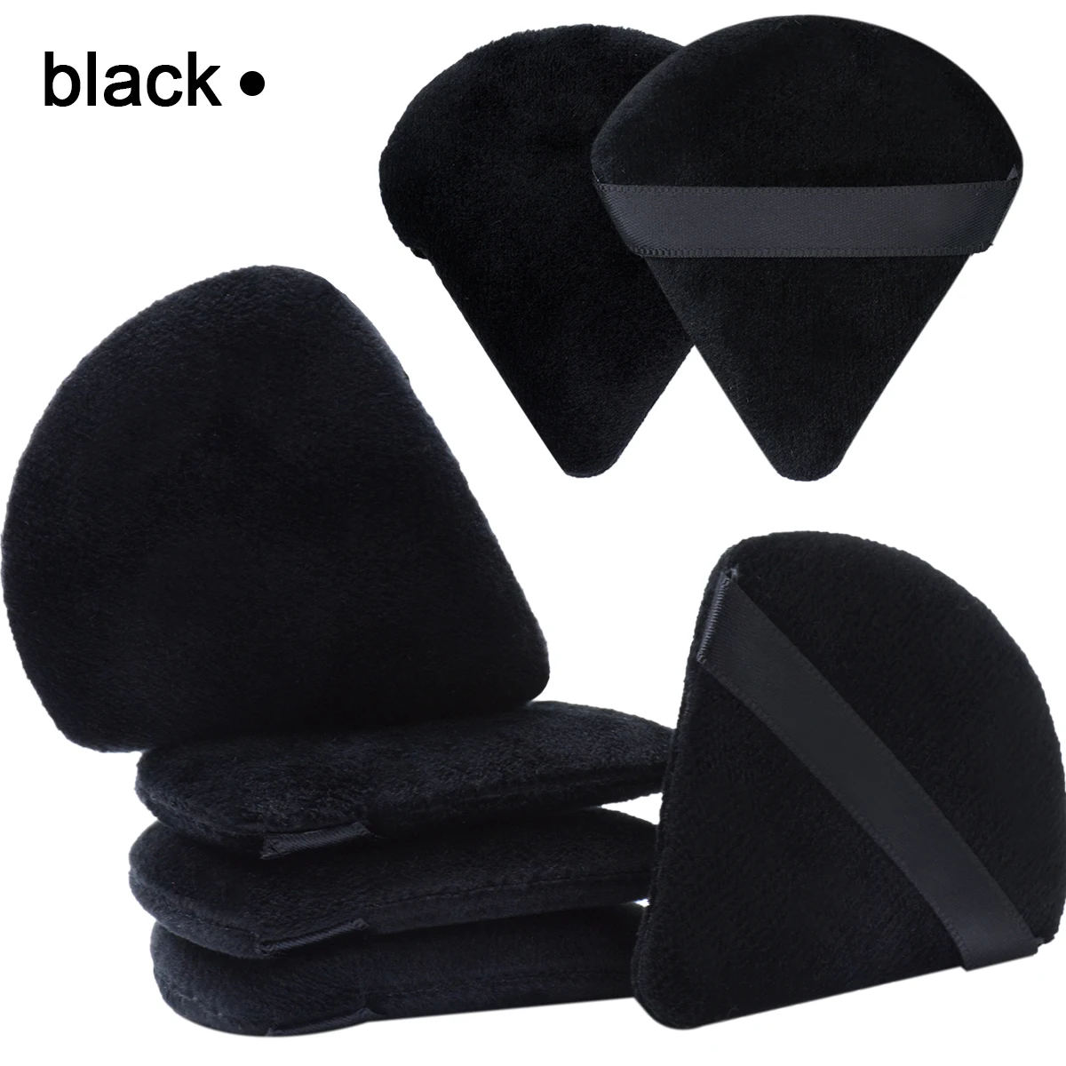 7Pcs Triangel Makeup Powder Puff Soft Velvet Cosmetic Sponges For Contouring, Eye Corners Air Cushion 4