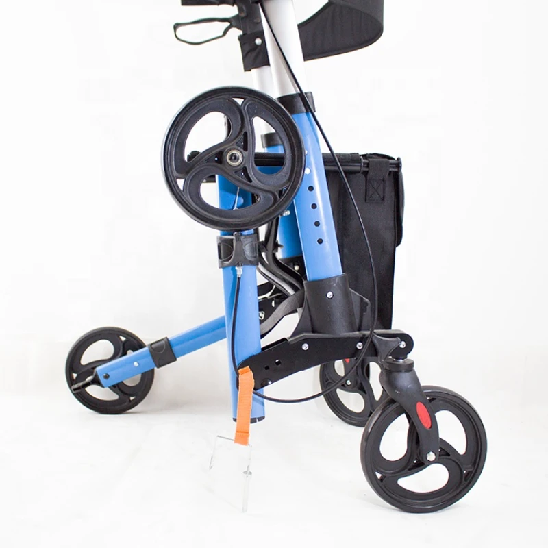 Lightweight Mobility Four Wheel Rollator Walkers With Seat