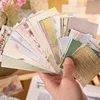 Journamm 60pcs/pack Aesthetics Materials Paper Creative Stationery DIY Scrapbooking Decor Journaling Floral Background Paper 1
