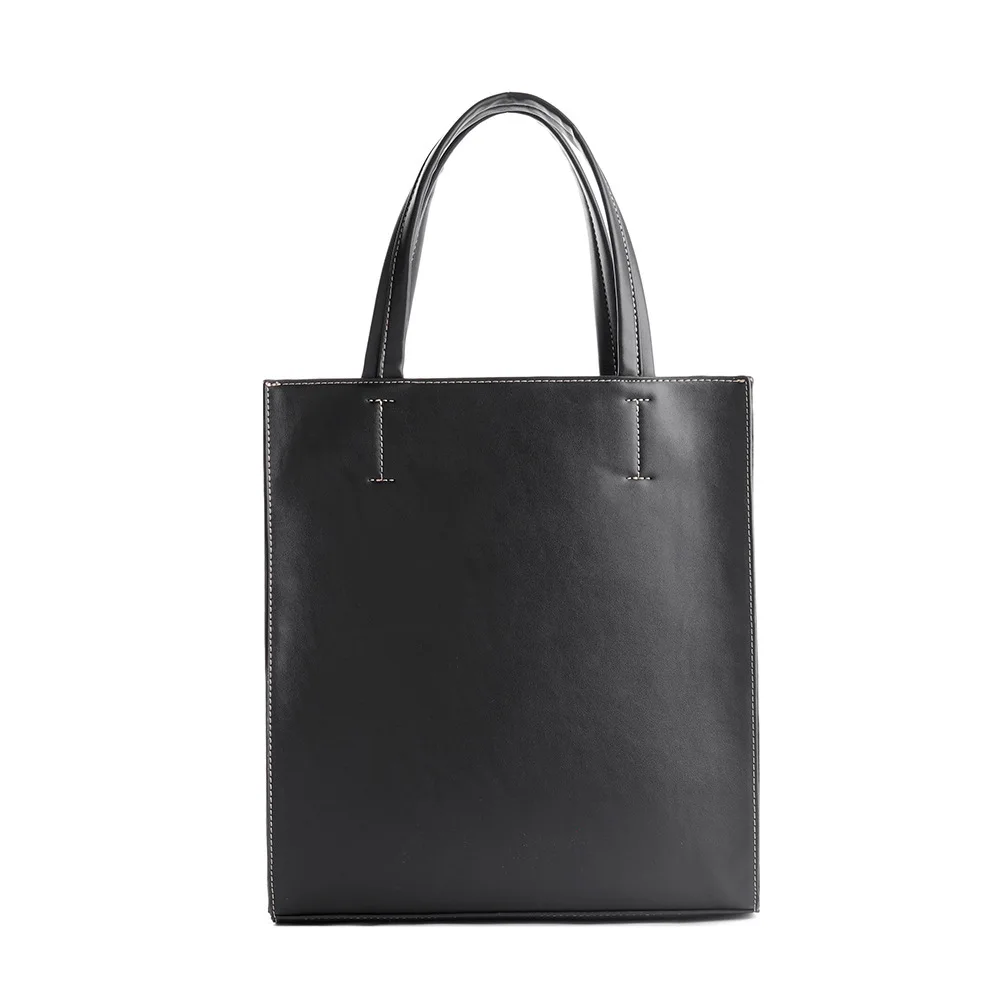 Men's Vertical Large Capaci Handbag Faionable mat Commuter Busin Laptop Bag with Sub-bag Soft PU Material maletin cuero hombre