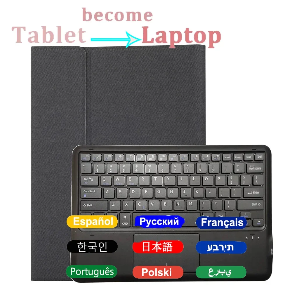 Tastiera Wireless Mouse Magic Per Ipad Pro 12.9 Case 2021 2020 Air 4 10.2 9Th 8Th Generation Case Mini 6 Air Bluetooth Keyboard