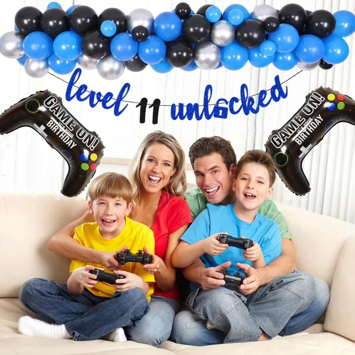  Level 11 Unlocked Cake Topper, Video Game Cake Topper, Game  Controller Cake Topper for 11th Birthday Party Decoration : Grocery &  Gourmet Food