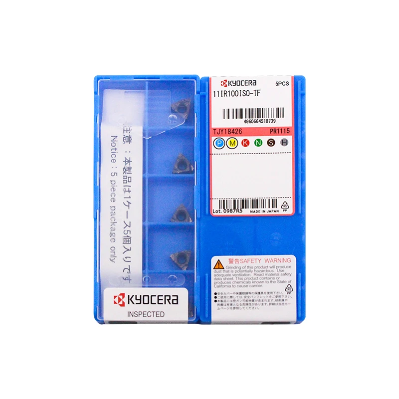 

Kyocer a 100% оригинальный 11IR 11IR1.0ISO 11IR1.5ISO 11IR1.25ISO 11IR14BSPT 11IR19BSPT 11IR150ISO -TF PR1115 Резьбовая вставка