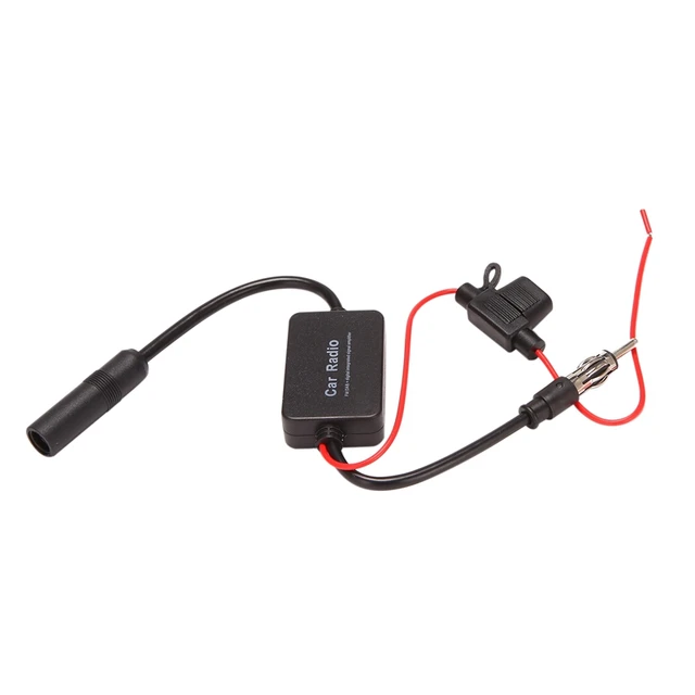 Amplificateur de signal d'antenne FM universel pour autoradio, câble,  soleil du véhicule, amplificateur d'antenne, pièces automobiles - AliExpress