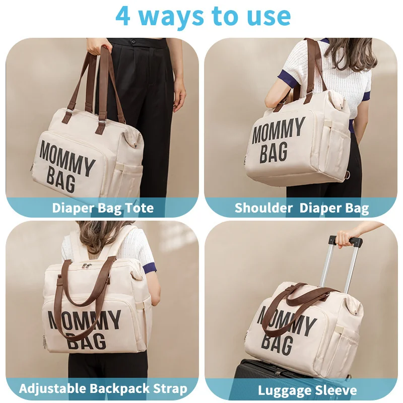 Diaper Bag Maternity Bag Diaper Backpack Fashion Mommy Bag Baby Care Travel Backpack Large Capacity Multifunctional Women Nappy Organize Stroller