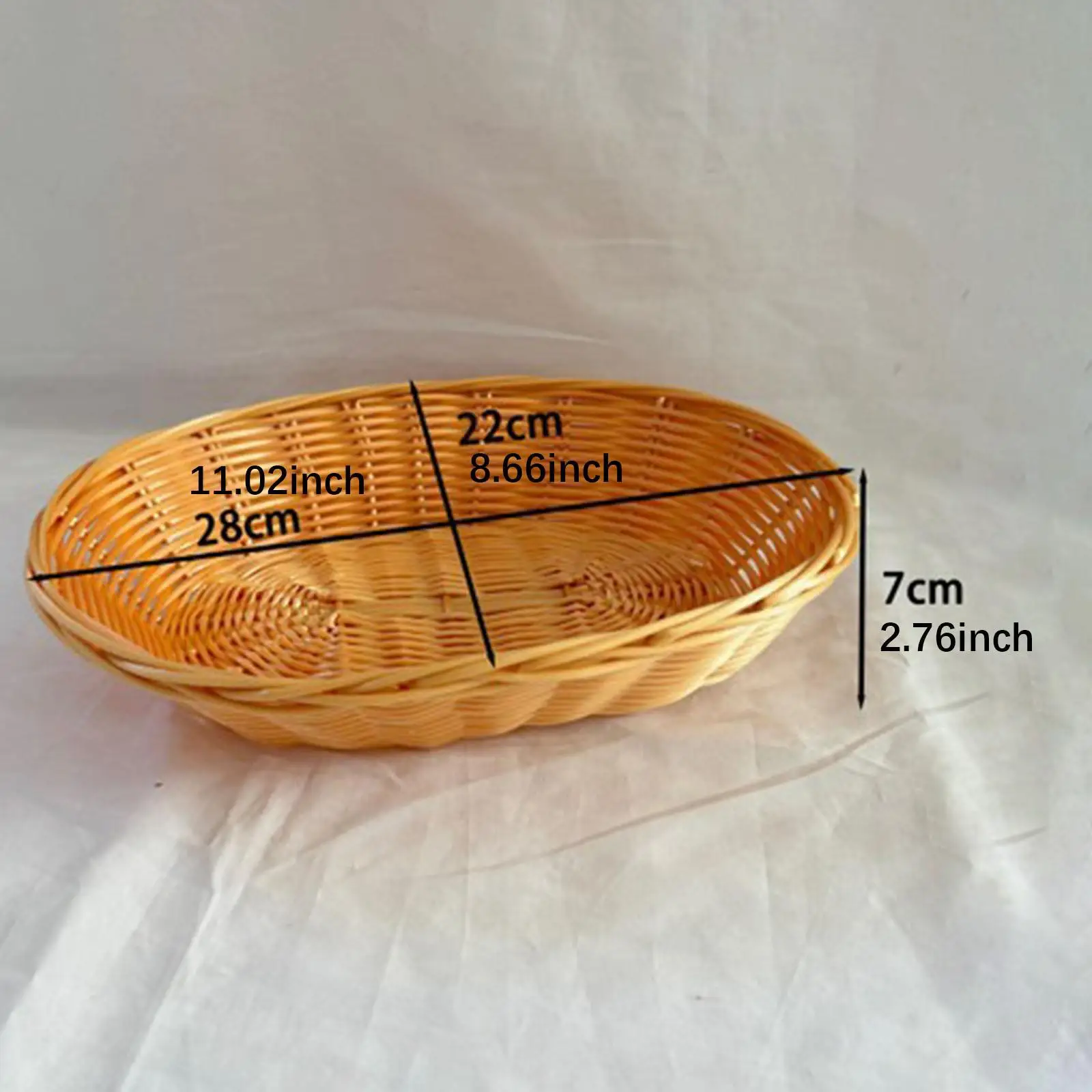 10 Pack Woven Baskets for Serving Food And Fruits for Home And Outdoor