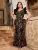 plus size V-neck sequin color contrast design multi-layer flying sleeve fishtail slim dress Evening gown ball dress