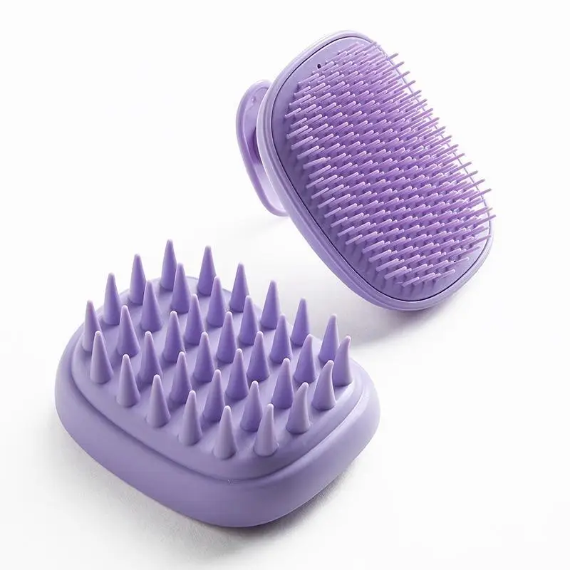 Spazzola per Cuoio Capelluto in ABS con Setole Morbide Doppie, Massaggiatore per Pulizia Profonda del Cuoio Capelluto, Strumento per Cura Quotidiana e Lavaggio dei Capelli