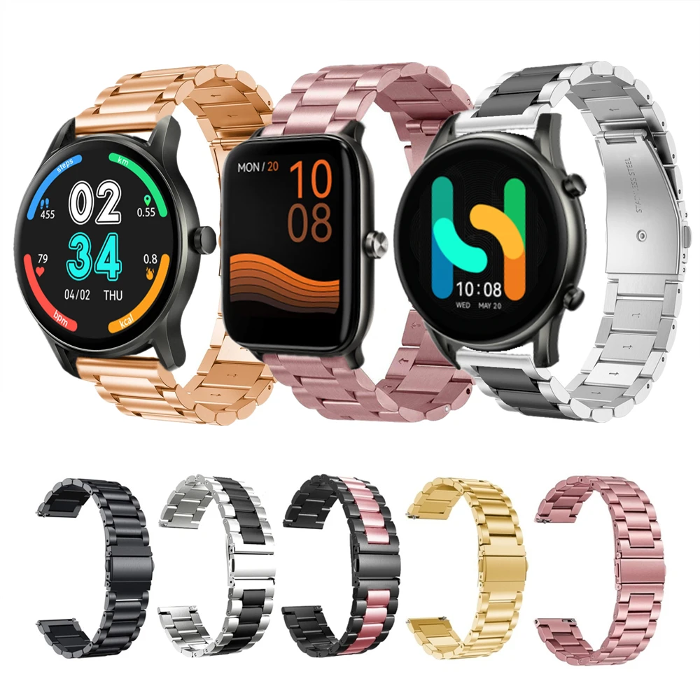 

Stainless Steel Wrist Strap For Haylou GS/RT/RT2/RS3/RS4 PLUS GST Lite Metal Bracelet For Haylou Solar LS02 Smart Watchband New