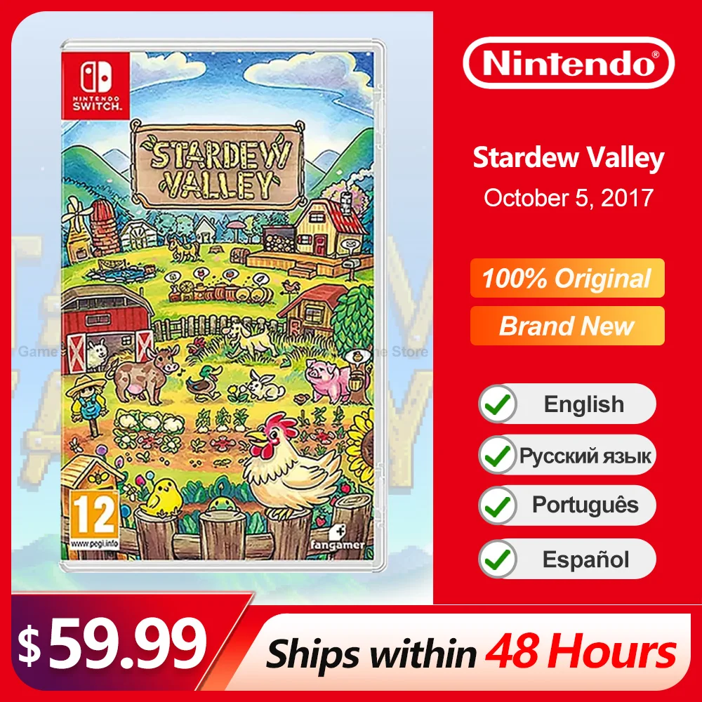 StardewValleyNintendoSwitchGameDeals100OfficialOriginalPhysicalGameCardRPG