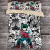 3D Print MANGA Anime My Hero Academia Bedding Set Boys Girls Twin Queen Full Size Duvet Cover Pillowcase Bed Adult Bedroom 3