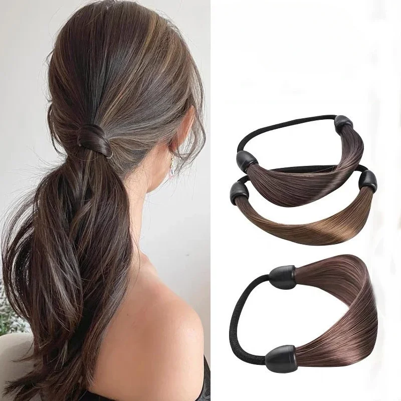 

1pc Invisible Seamless Ponytail Headband Hair Band Rubber Bands Women Girls High Elastic Hair Ropes Hair Styling Tools Headdress