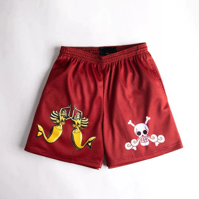 One Piece Devil Fruit Shorts Sports Polyester
