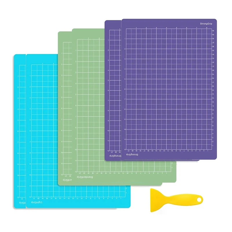 Tappetini Da Taglio Adesivi Per Cricut Joy Xtra, (Standardgrip, Stronggrip, Lightgrip) Parti 12X8.5 Pollici, (Confezione Da 6)