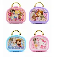 [Funny] Disney Frozen Sofia the First princess Hello Kitty Cute cartoon nail art set play house Toys Creative girl best gifts 2