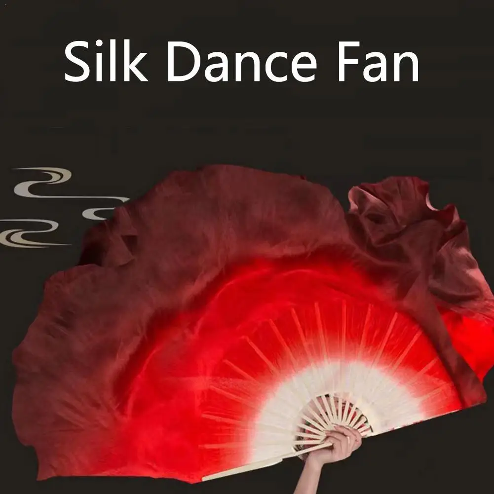 

Adult Imitation Silk Dance Fan Dance Fan Lengthened Silk Fan Square Dance Fan Twisted Yangge Fan Big Red Reversed Double Sided