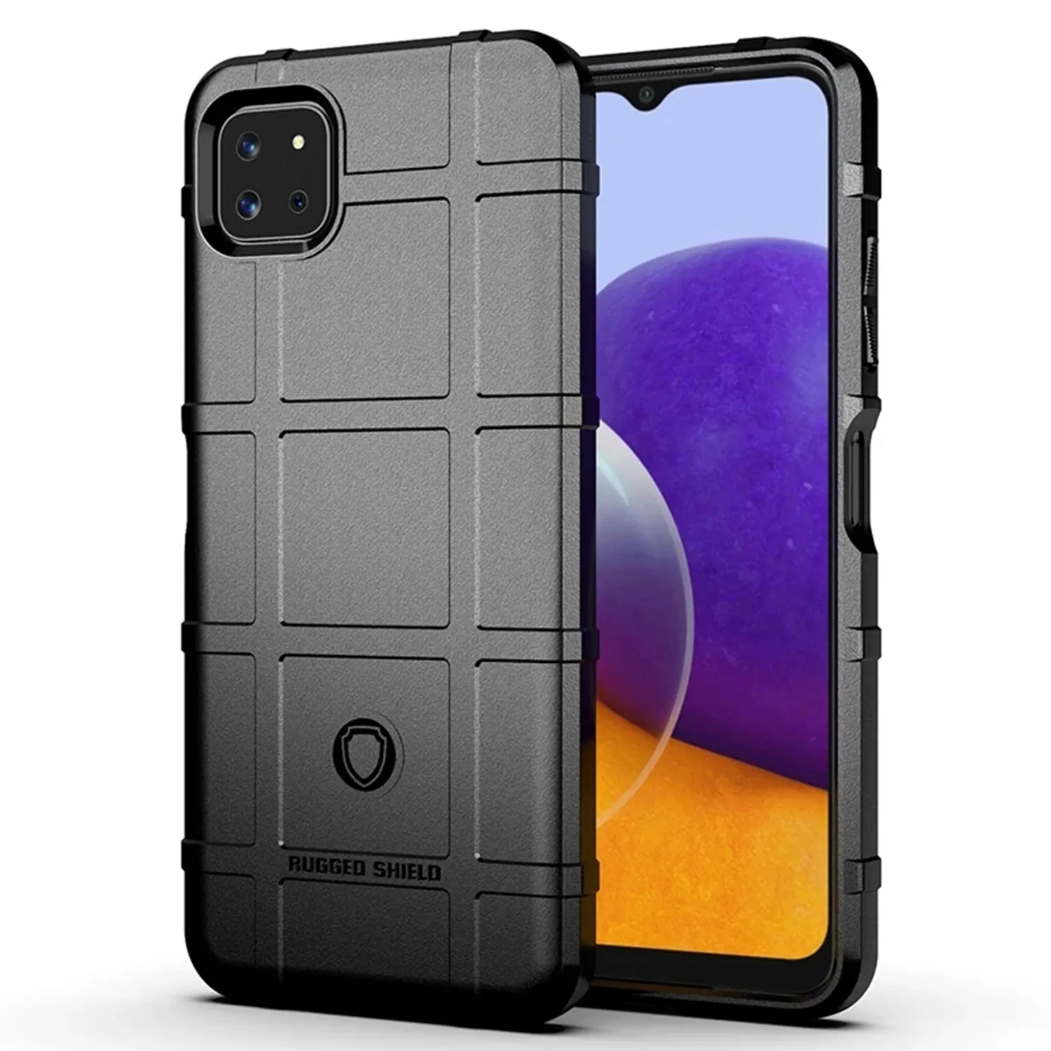 Shockproof Shield Matte Back Cover - Heavy-Duty Armor Phone Case