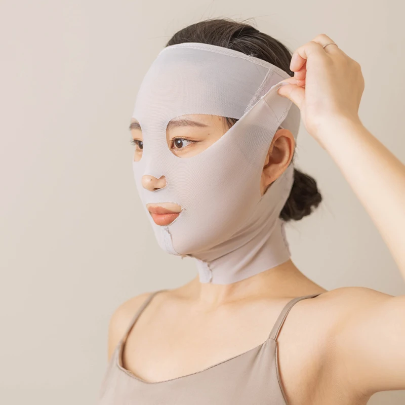 

3D Reusable Breathable Beauty Tool Women Anti-wrinkle Facial Slimming Bandage V Shaper Full Face Lift Elastic Sleeping Mask