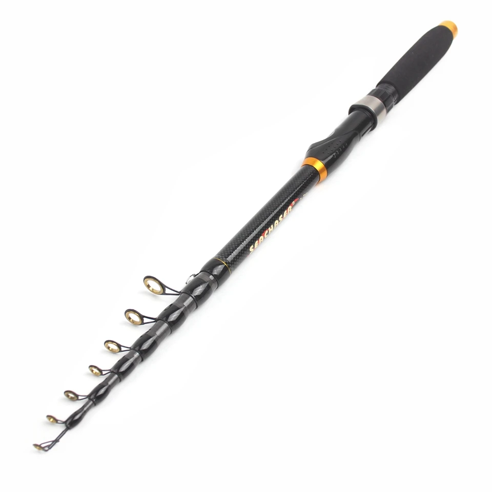 1.8m 2.1m 3.6m Carbon Fiber Fishing Rod Super Short Pocket Portable Spinning Pole Telescopic Carp Trout Beach Fishing fishing rod