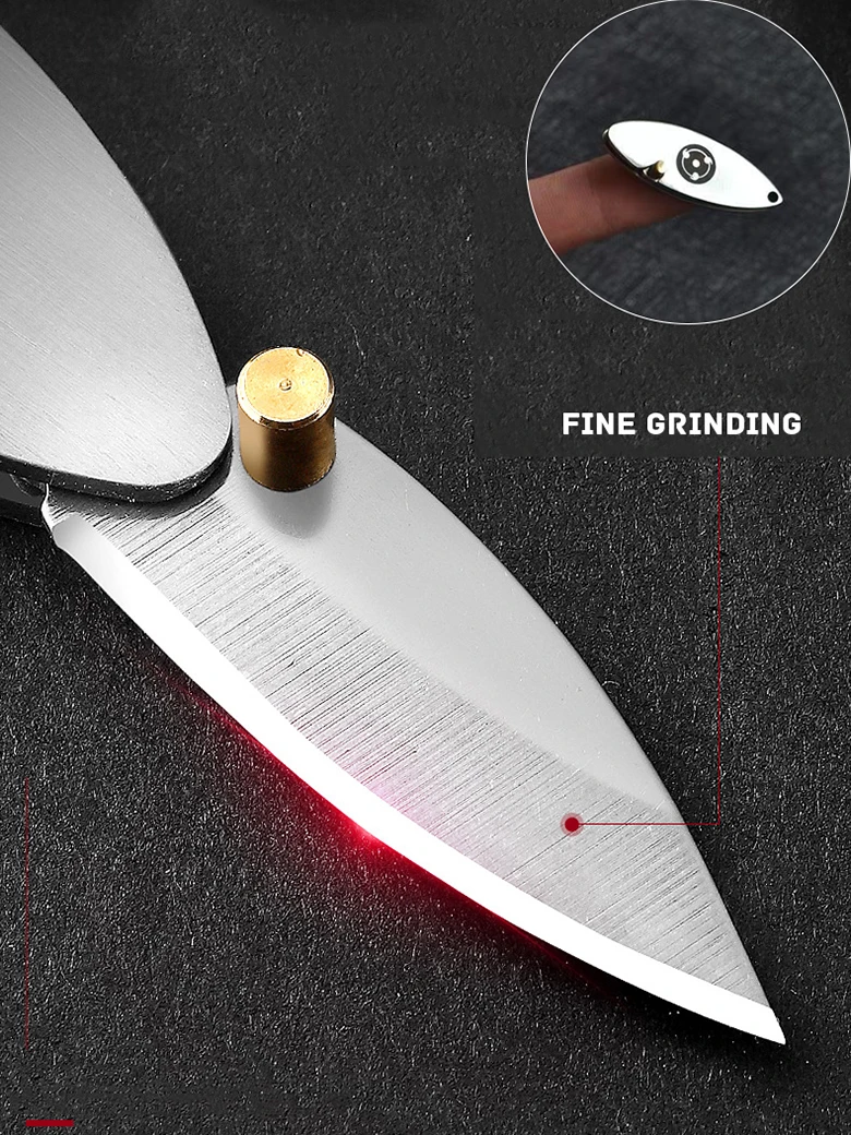 Description Picture 5 of itemMini Pocket Folding Knife Thin And Light Keychain Knives Sharper Fruit Pencil Unboxing Outdoor Portable Tool Small Finger Knife