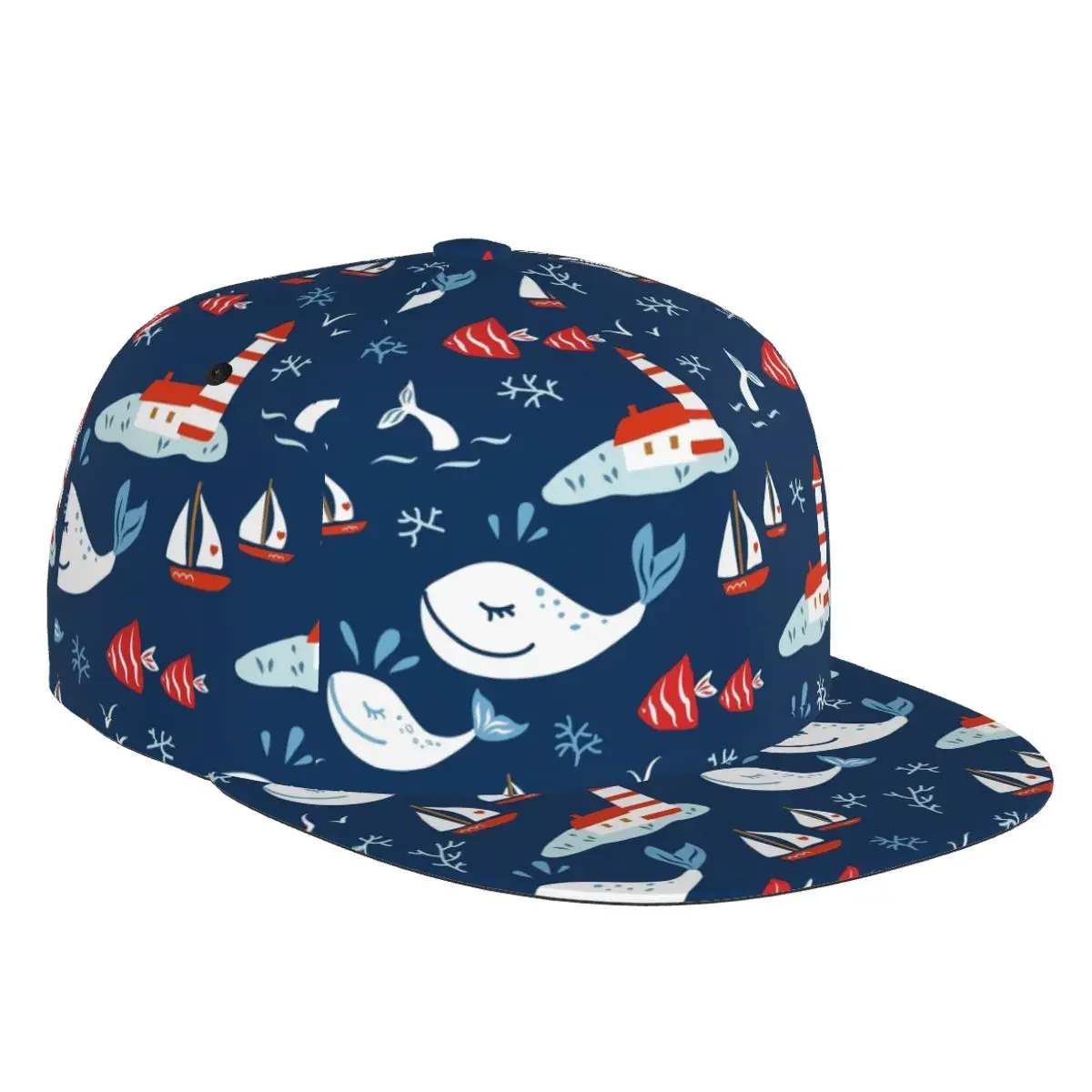 

Whales 3D Print Baseball Cap Casual Sun Hat Elegant Ethnic Style Fashion Stage Hip Hop Women Men