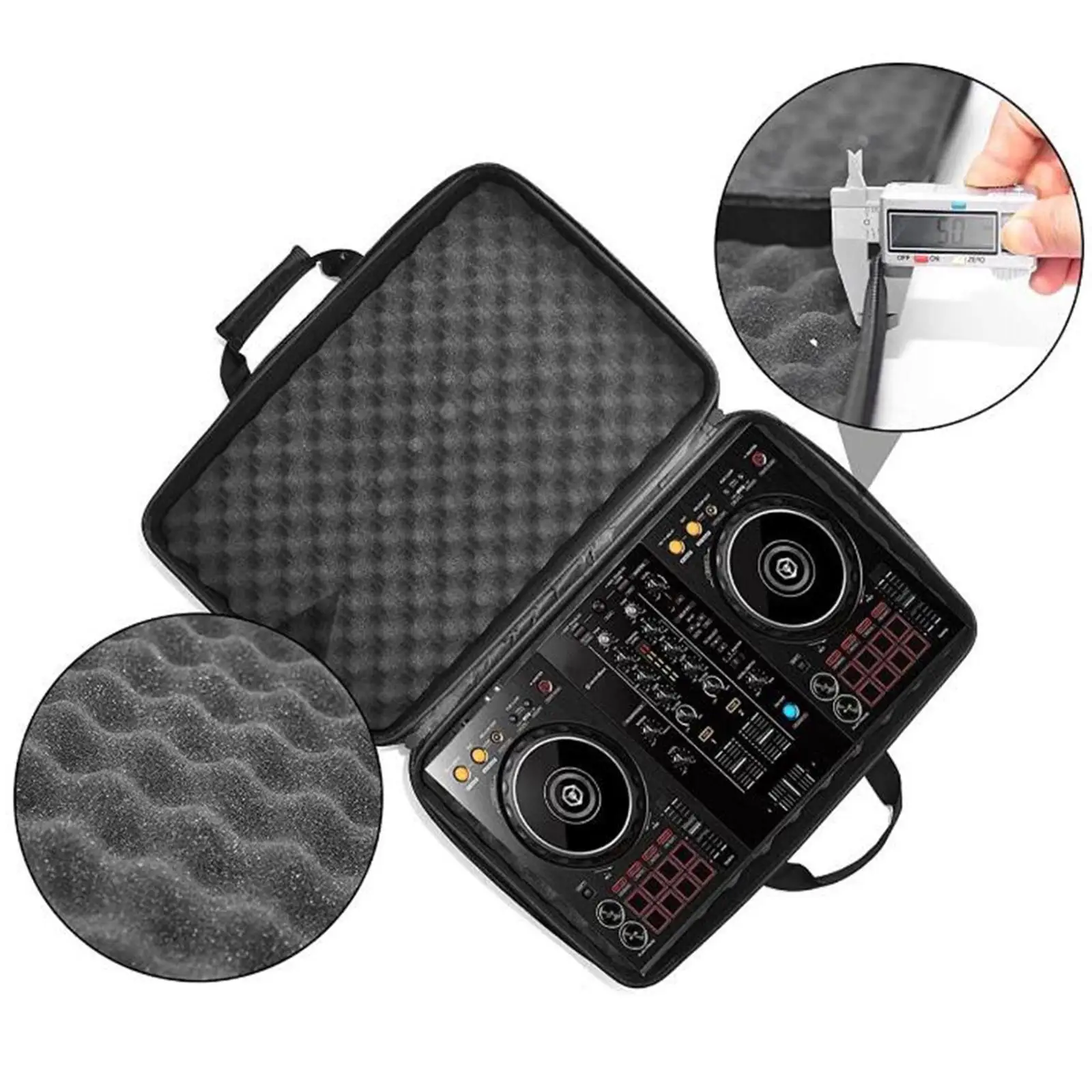 EVA Hard Case Zipper Carry on Shockproof DJ Controller Case Bag Shockproof Protection Zipper DJ Mixer Bag for Ddj-1000
